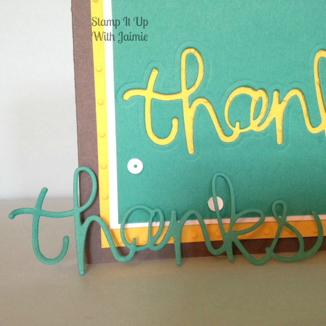 Stampin Up - Thanks - Stamp It Up With Jaimie