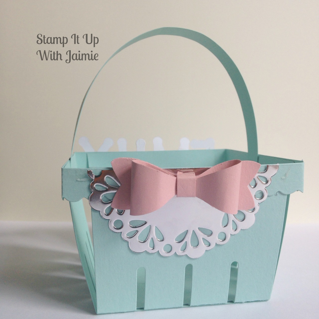Girl Easter Basket - Stamp It Up With Jaimie