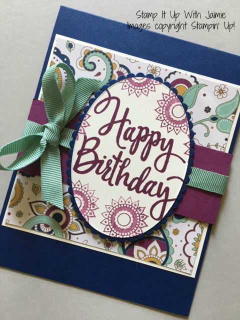 Happy Birthday - Stamp It Up With Jaimie - Stampin Up