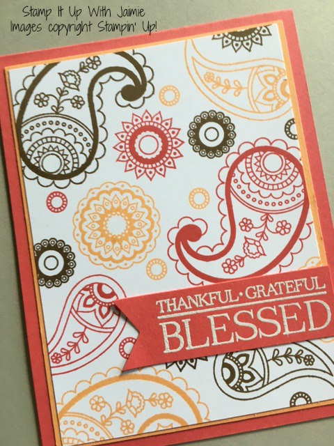 Paisleys & Posies - Stamp It Up With Jaimie - Stampin Up