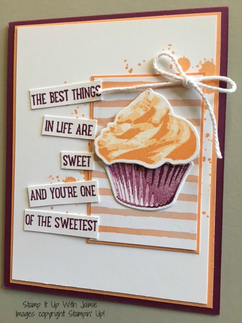 Sweet Cupcake - Stampin Up - Stamp It Up With Jaimie