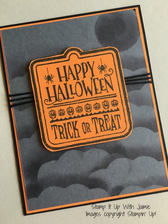 Happy Halloween - Stamp It Up With Jaimie - Stampin Up
