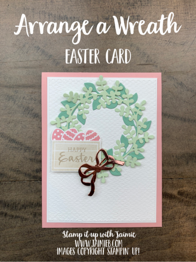 Stampin' Up! Arrange a Wreath Easter Card