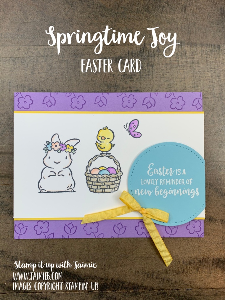 Stamping' Up! Spingtime Joy Easter Card