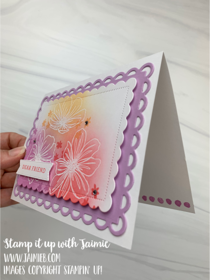 Stampin’ Up! Color & Contour Dear Friend Card
