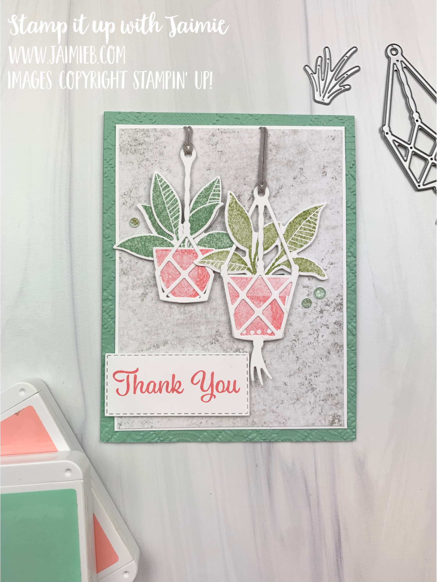 Stampin! Up! Plentiful Plants Thank You Card