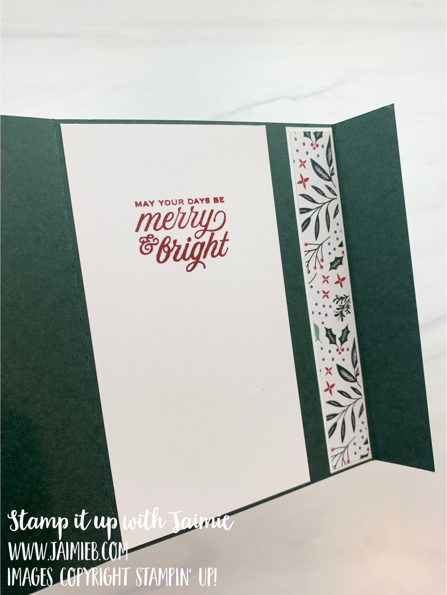 Stampin’ Up! Tidings & Trimmings Christmas Card