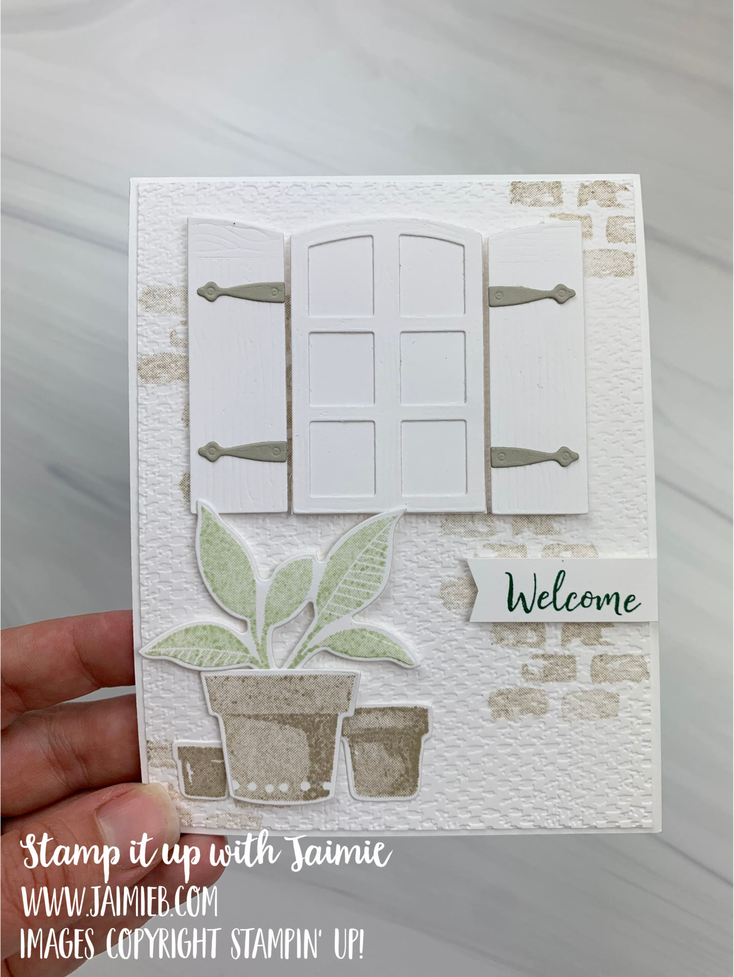 Stampin’ Up! Welcoming Window Card