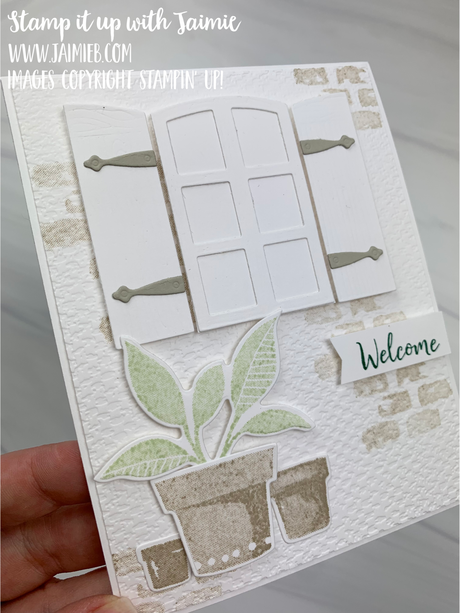 Stampin’ Up! Welcoming Window Card
