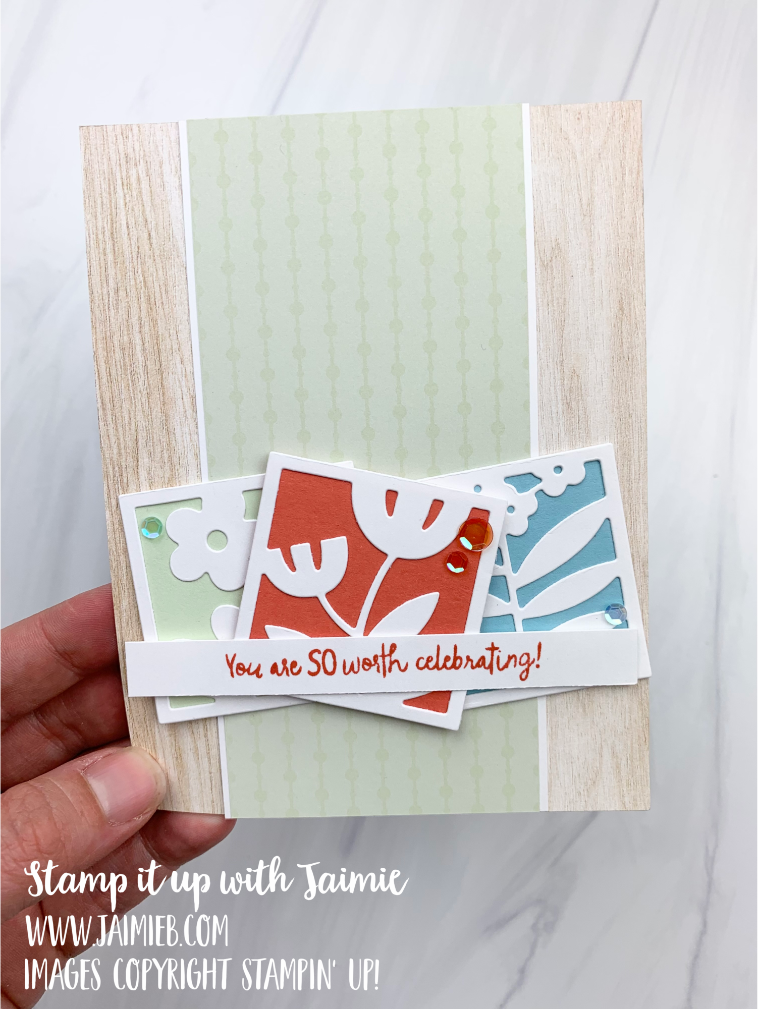 Stampin’ Up! All Squared Away Birthday Card