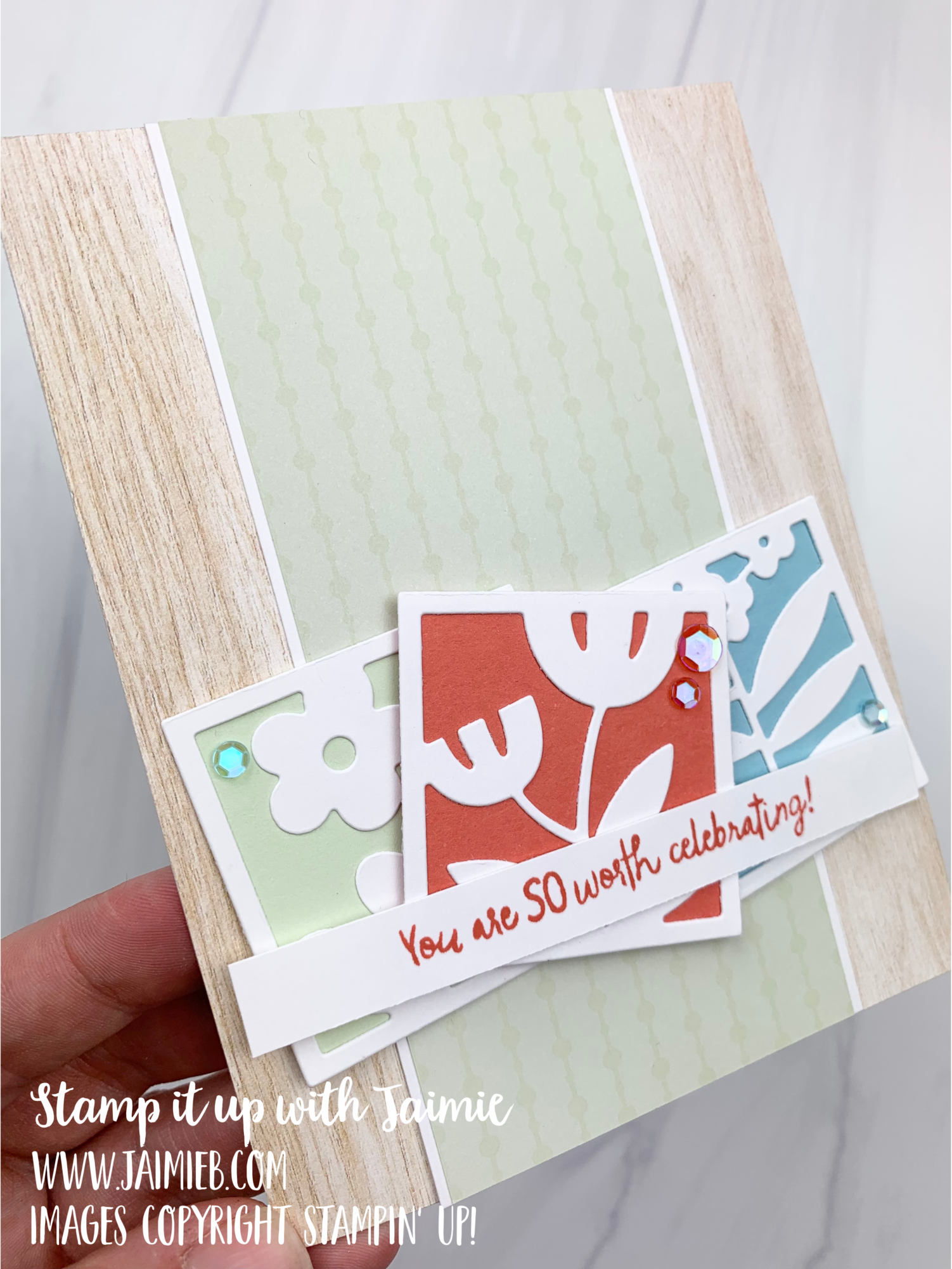 Stampin’ Up! All Squared Away Birthday Card