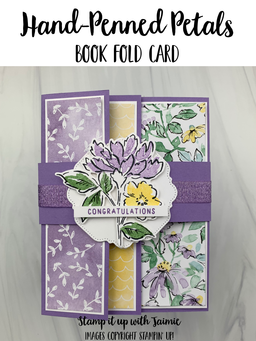 Stampin' Up! Hand-Penned Petals Card