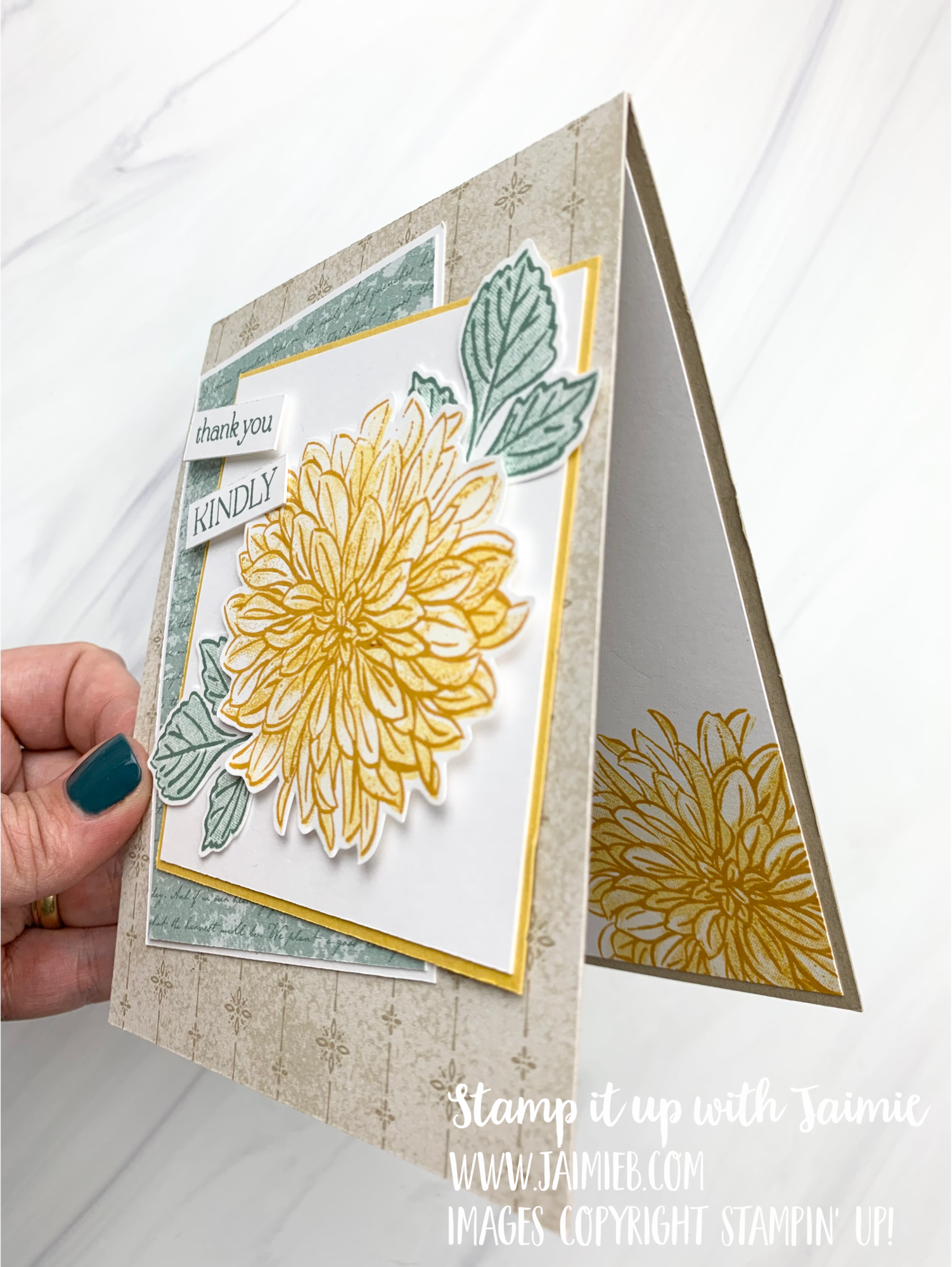 Stampin’ Up! Delicate Dahlias Card