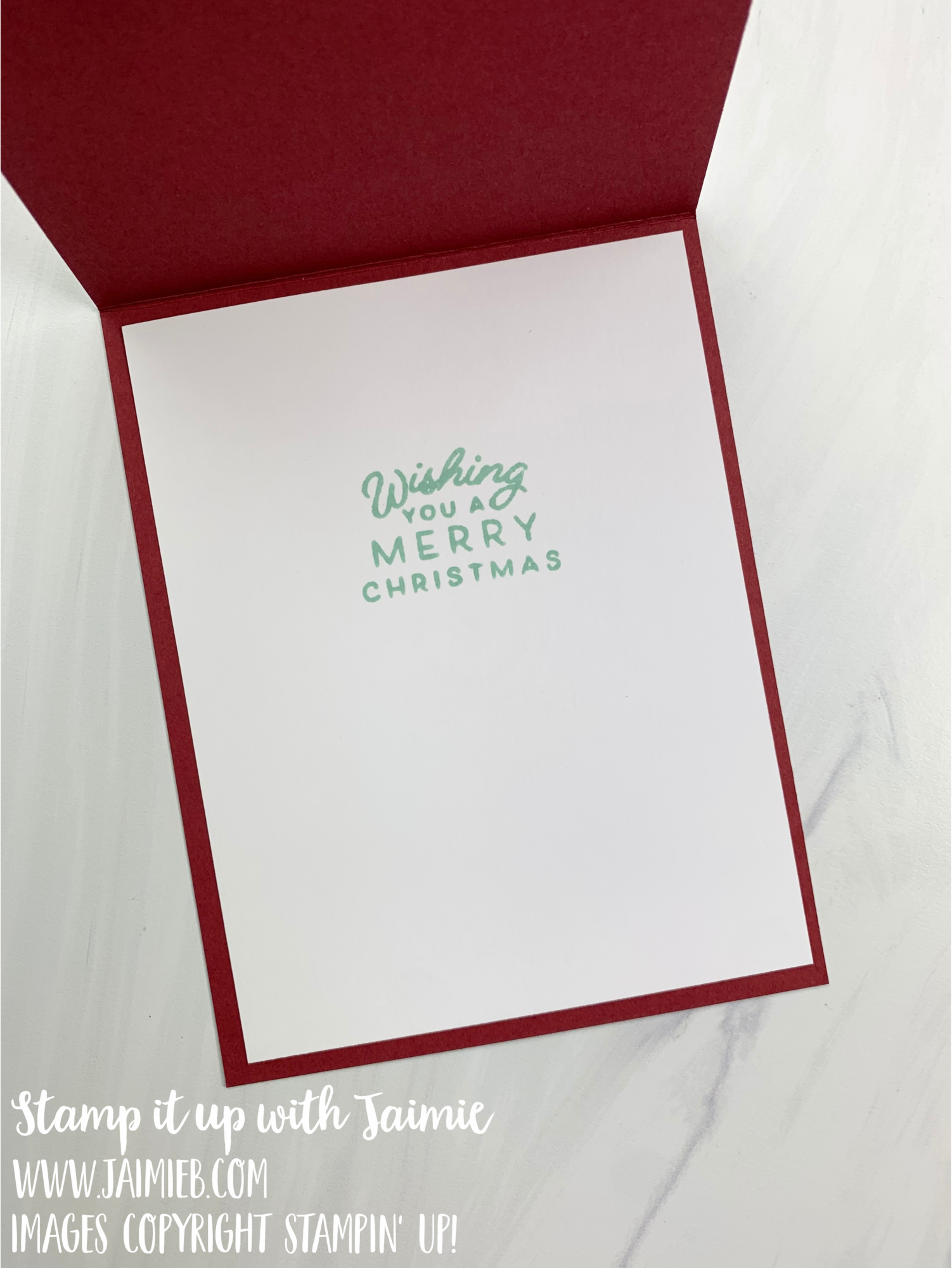 Stampin’ Up! Frosted Gingerbread Christmas Card