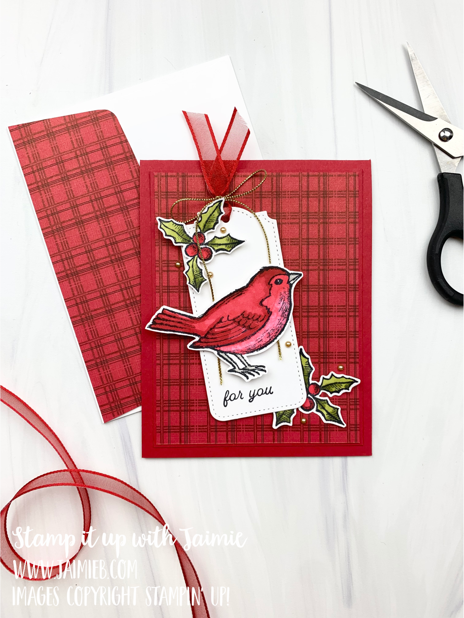 Stampin' Up! Happy Holly-Days Christmas Card