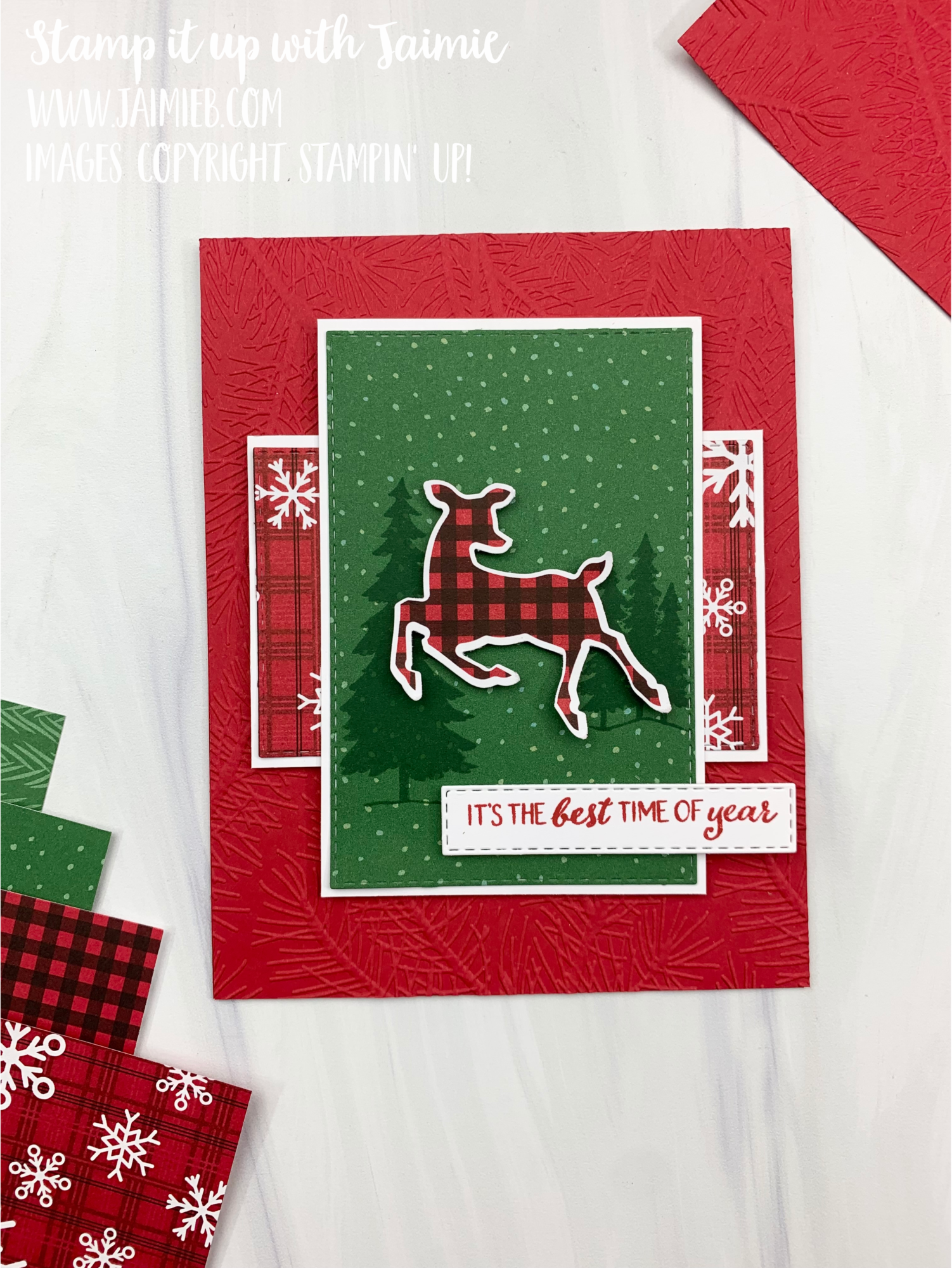 Stampin’ Up! Peaceful Deer Christmas Card