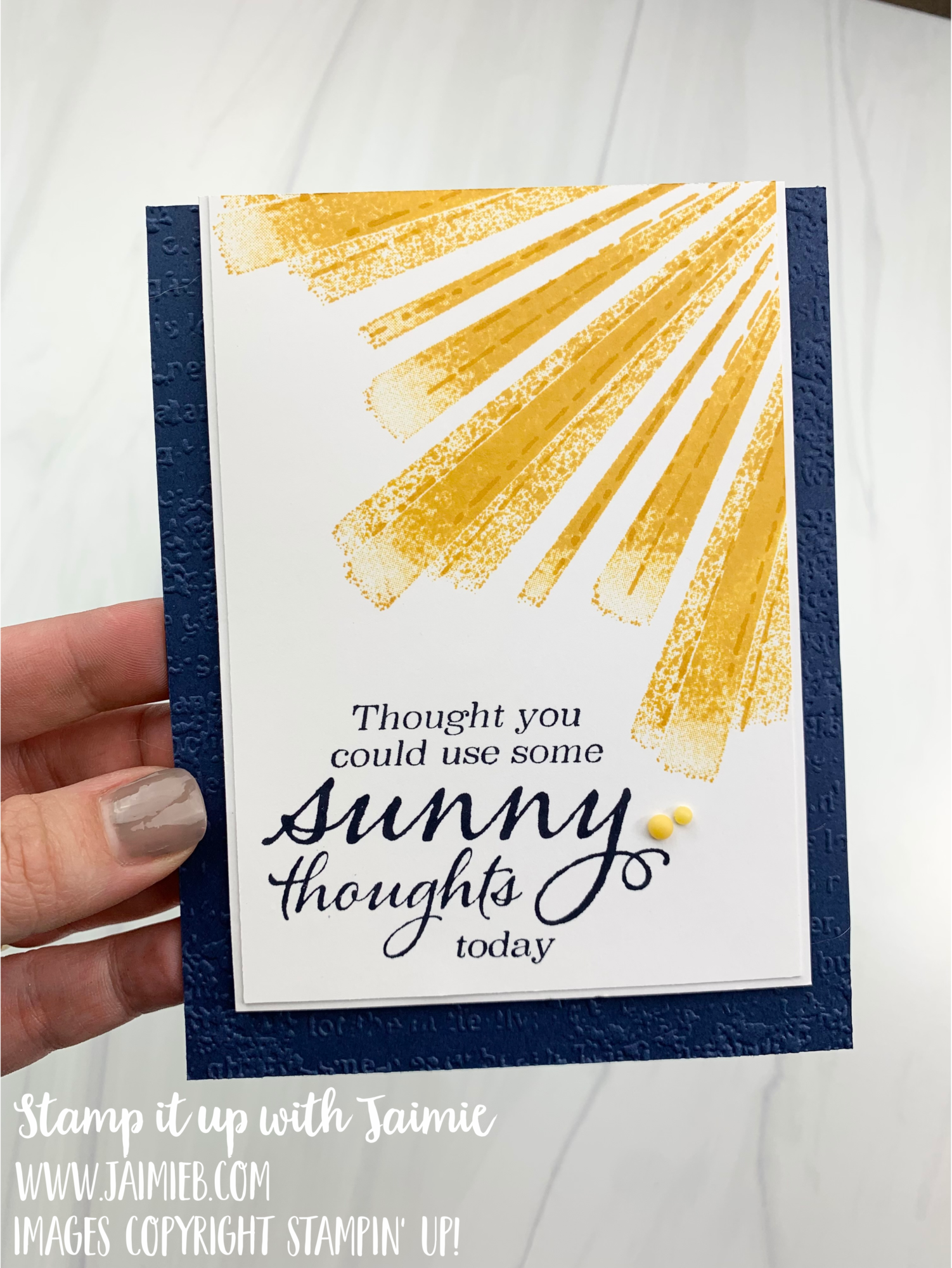 Stampin’ Up! Sunny Sentiments Card