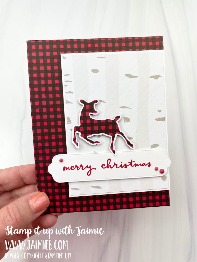 Stampin' Up! Peaceful Deer Christmas Card