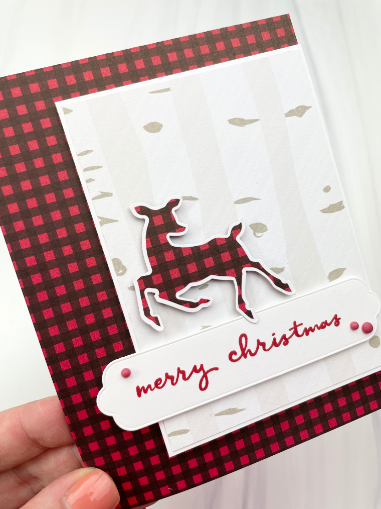 Stampin' Up! Peaceful Deer Christmas Card