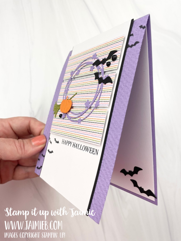 Stampin' Up! Sparkle of the Season Halloween Card