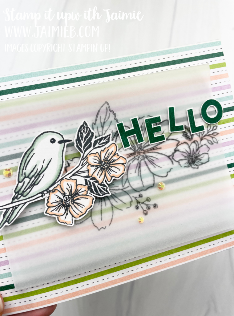 Stampin’ Up! Friendly Hello Card