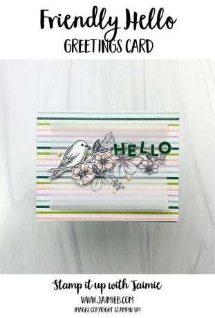 Stampin' Up! Friendly Hello Card
